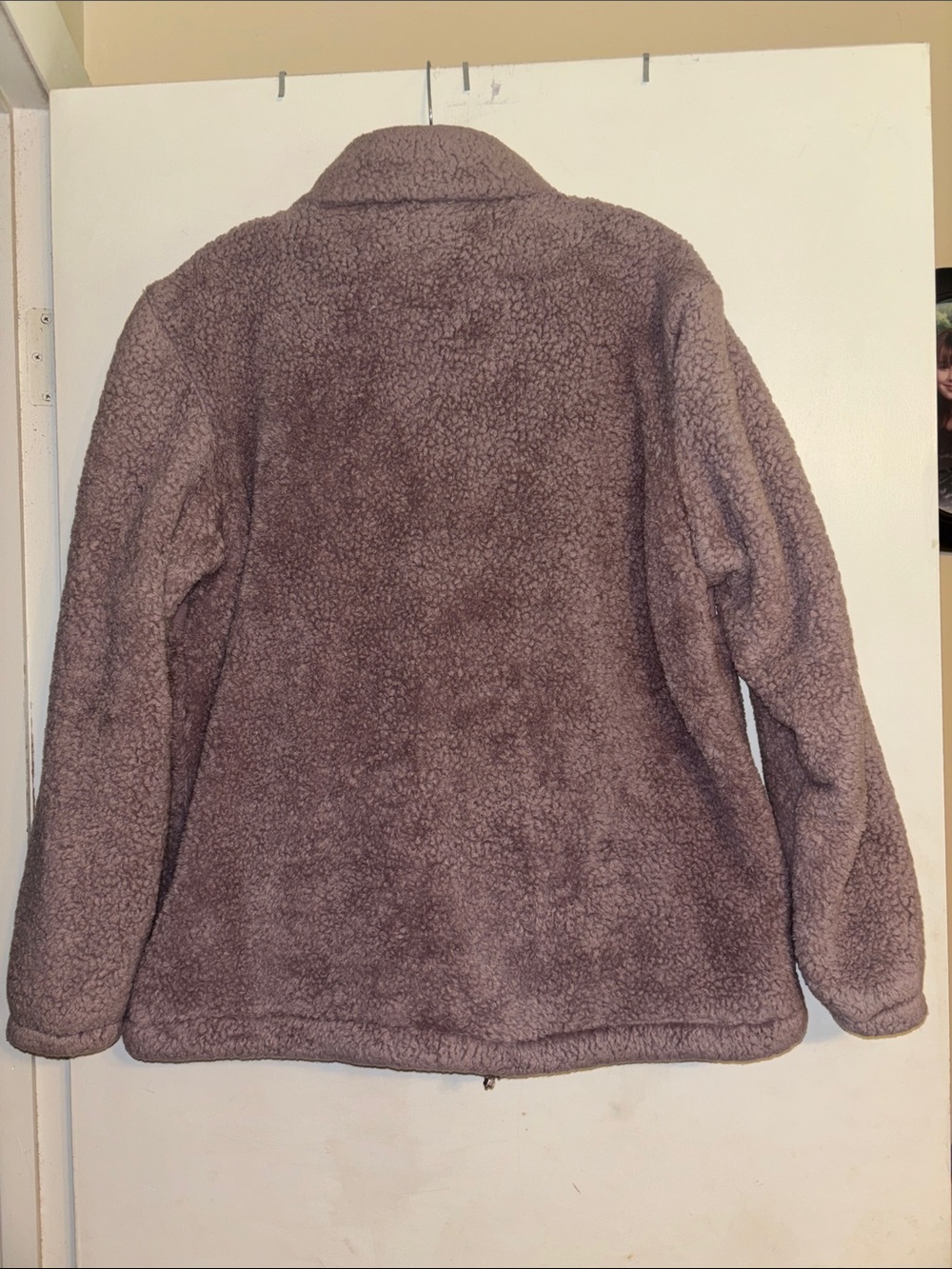 New Balance Mauve Quilted Fleece Sherpa Half-Zip Pullover - Picture 3 of 3